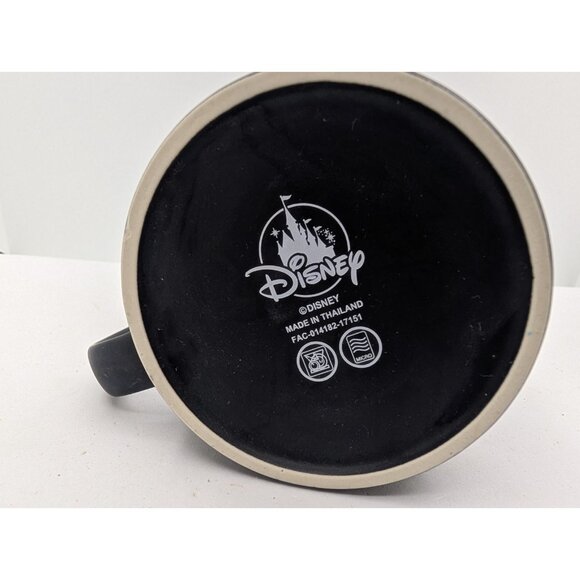 Mug Disney World Fantasia Sorcerer Mickey Mouse Etched coffee Black Beige 2017 - Picture 12 of 15
